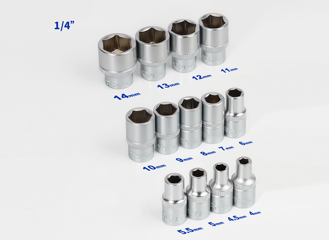 1/4”六角短套