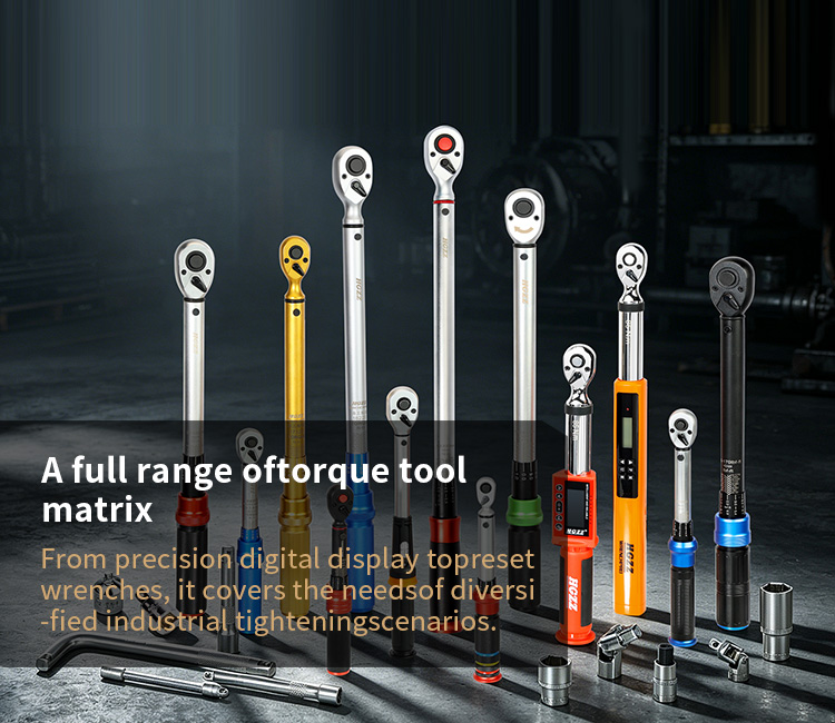 From precision digital display to preset wrenches, it covers the needs of diversified industrial tightening scenarios.
